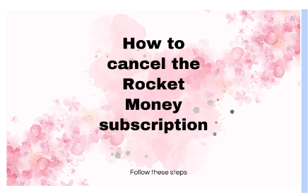 Cancellation of Rocket Money Subscription