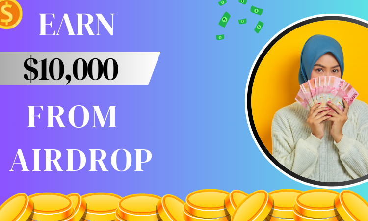 a man in a white sweater earn $10000 from Solana Airdrop